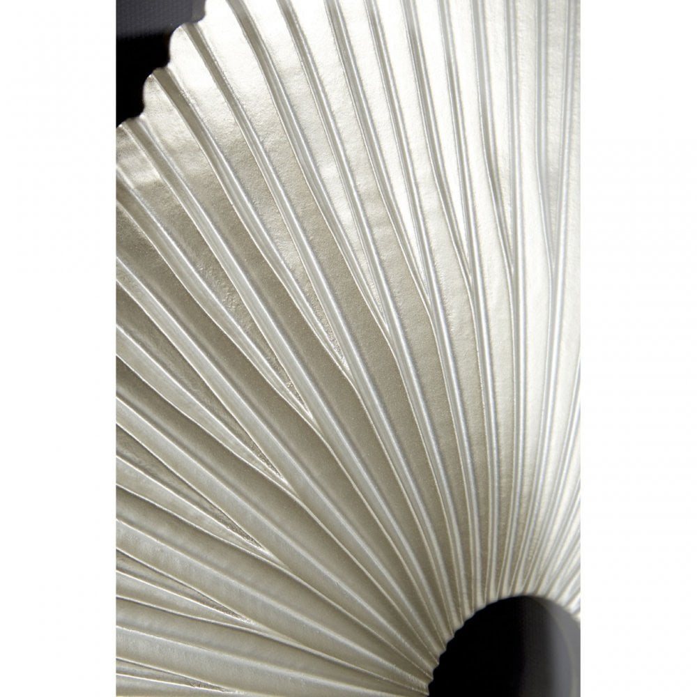 Framed Oval Centre Hole Wall Art, Wood, Silver