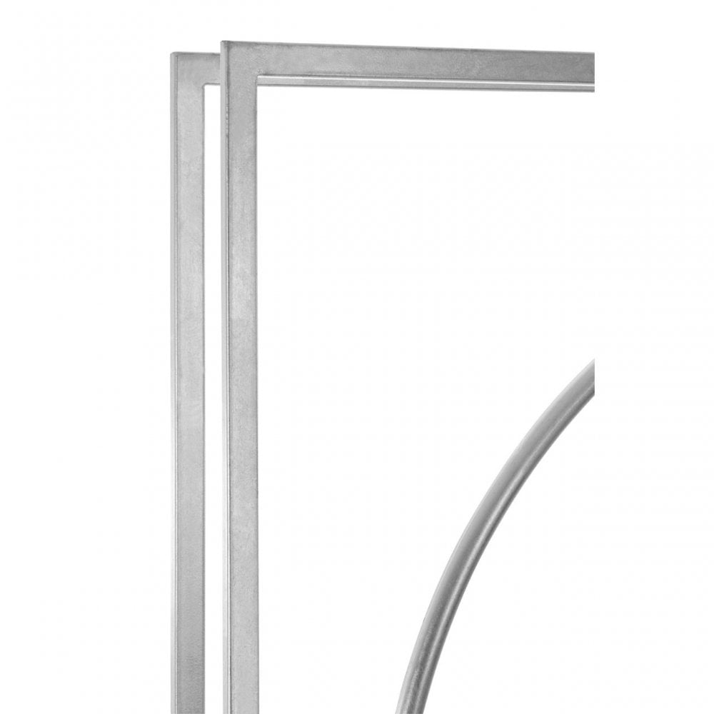 Unity Silver Finish Wall Clock, Silver