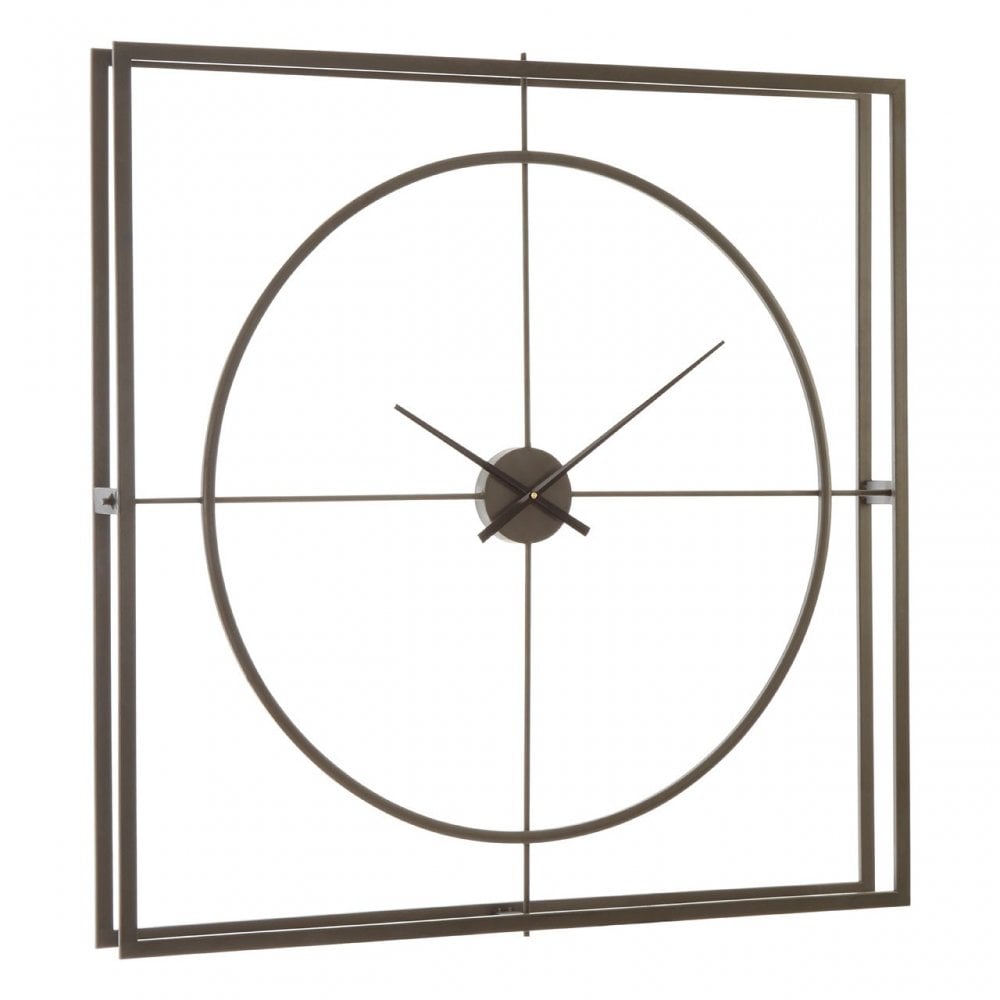 Unity Rust Finish Wall Clock, Copper