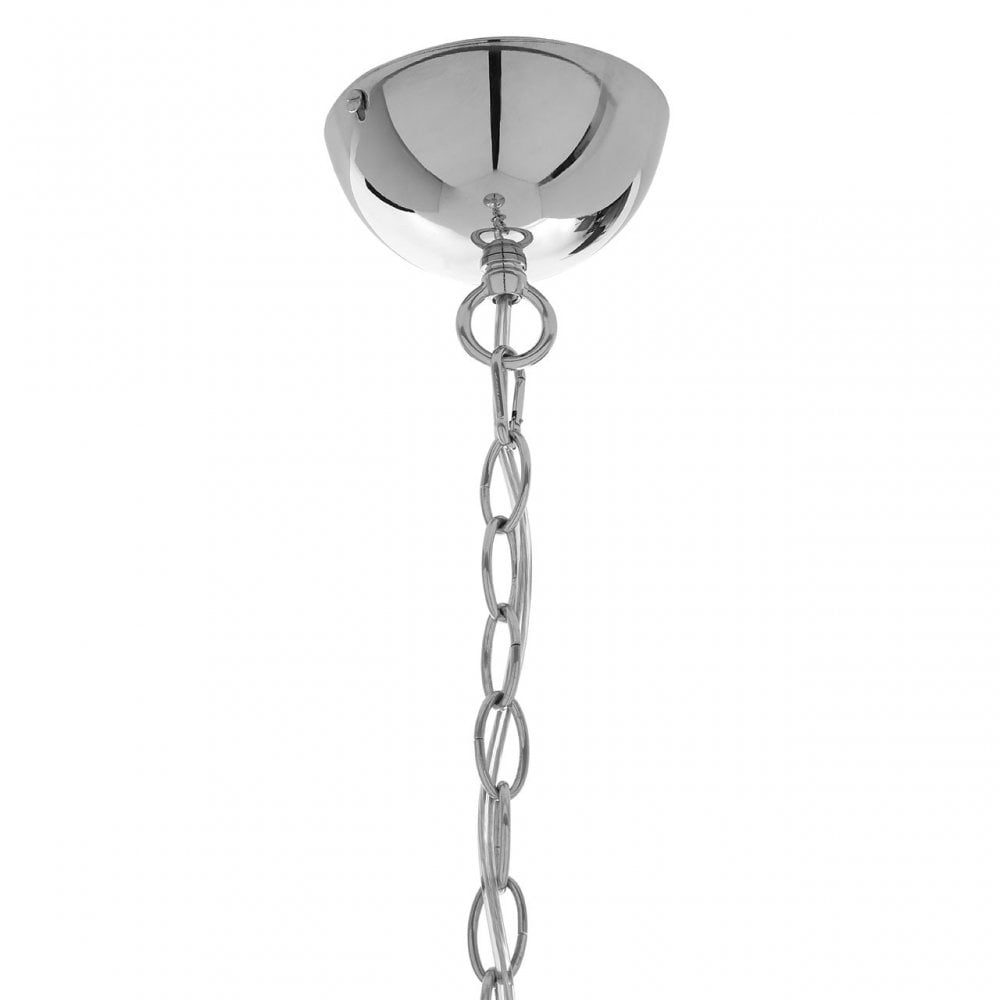 Ranch Foundry Style Chrome Pendant Light, Chrome, Iron, Silver