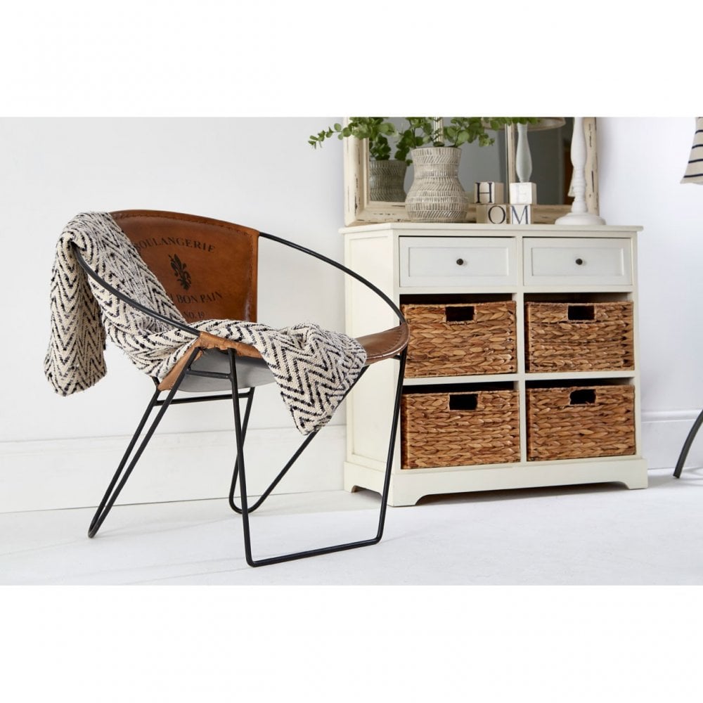 Zloop Cabinet, Paulownia Wood, Water Hyacinth, Cream