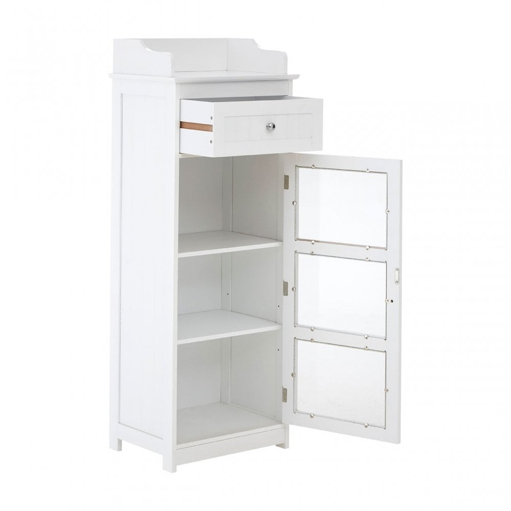 Portland Floor Standing Cabinet, Wood, White