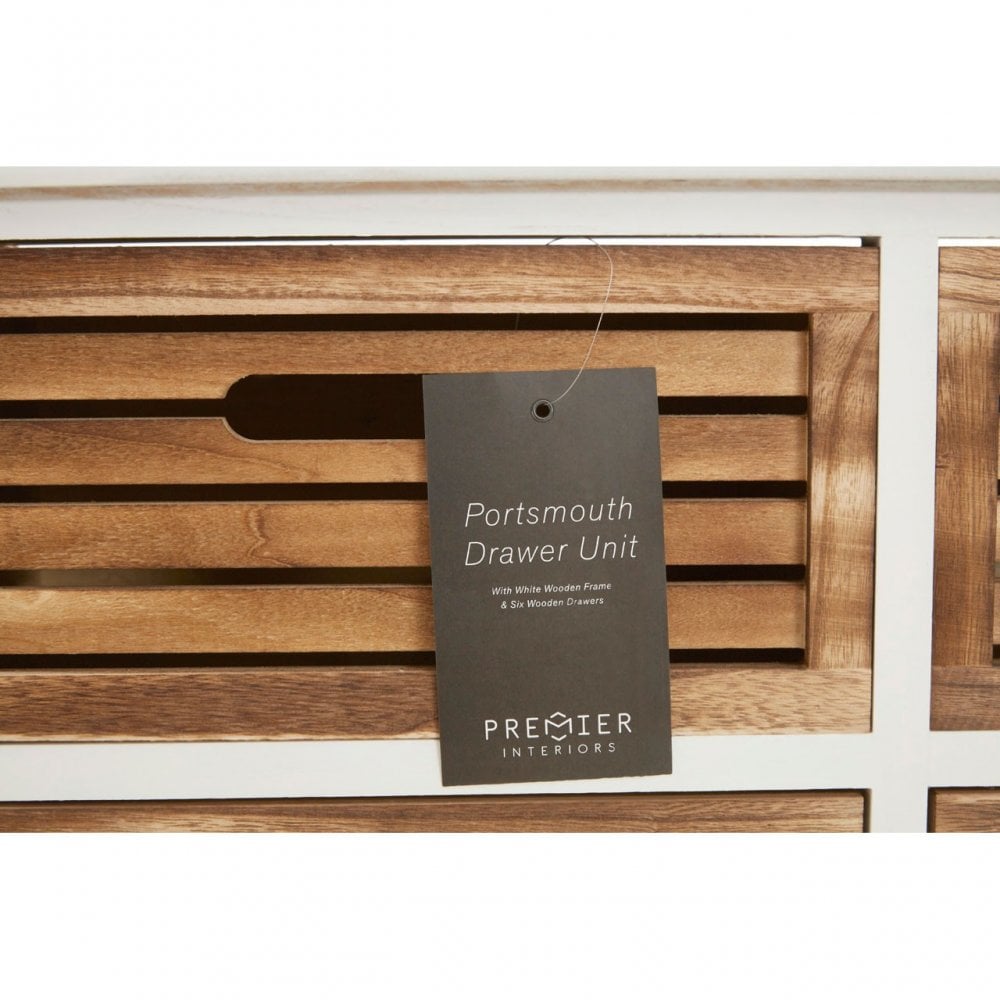 Portsmouth Drawer Unit, Wood, Paulownia Wood, Natural