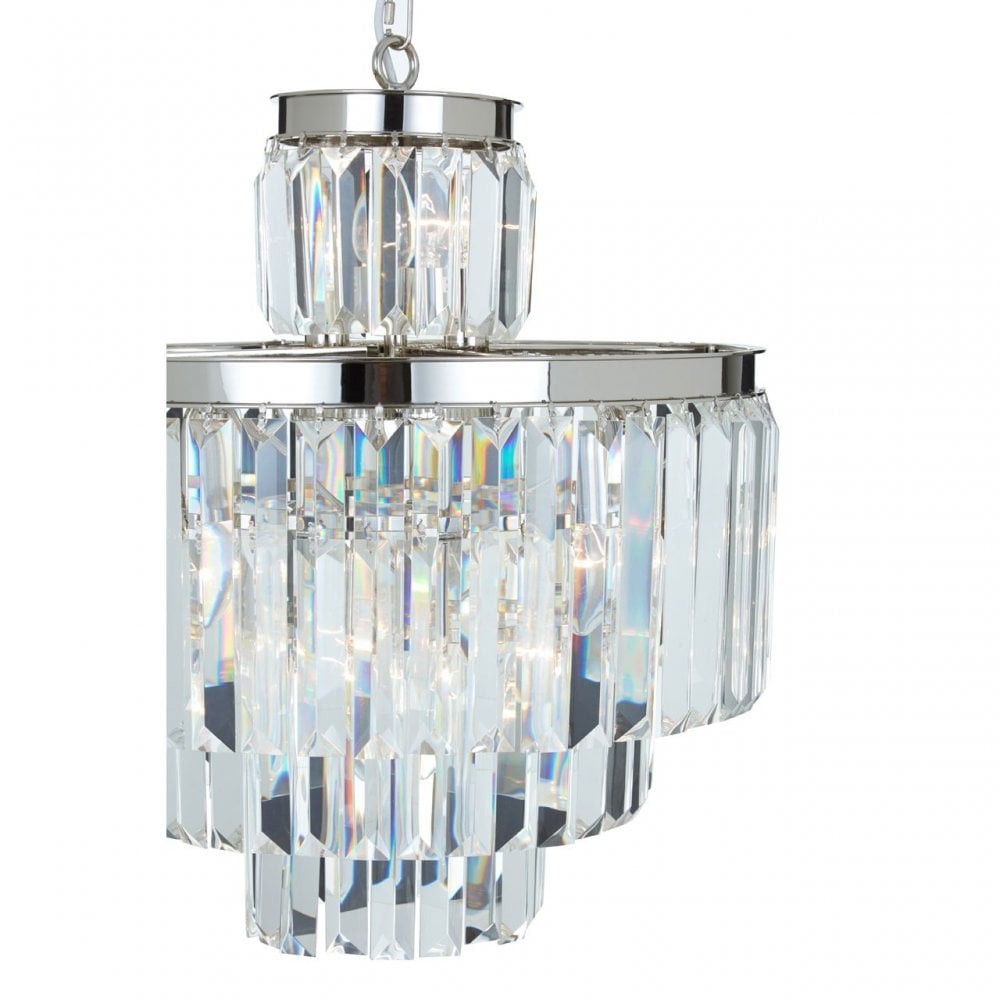 Tuskin Pendant Light, Iron, K9 Crystal