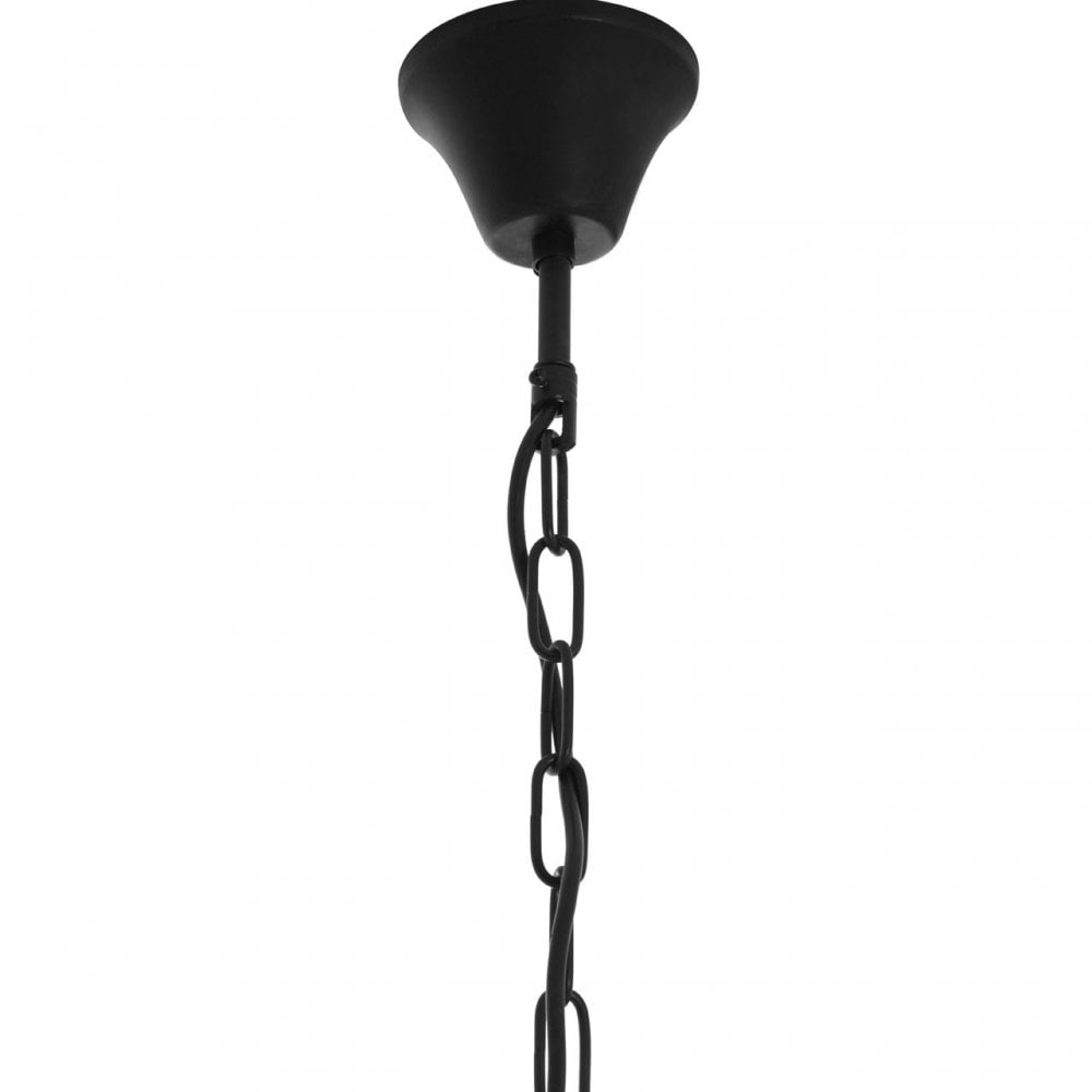 Townhouse Pendant Light, Gauze, Iron, Black