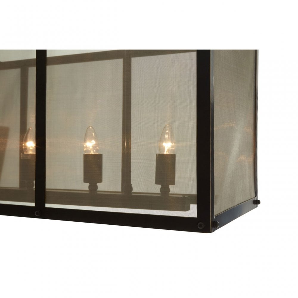 Townhouse Pendant Light, Gauze, Iron