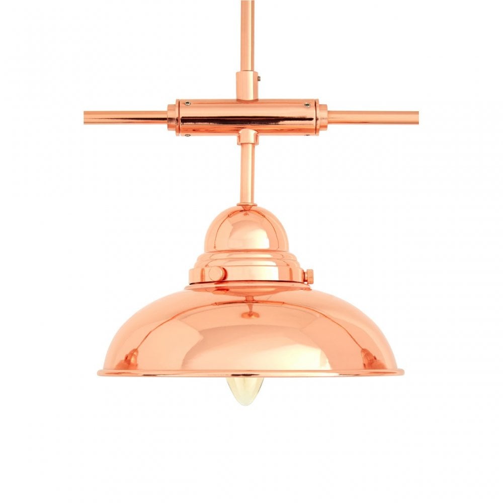 Jasper 3 Pendant Light, Stainless Steel, Copper