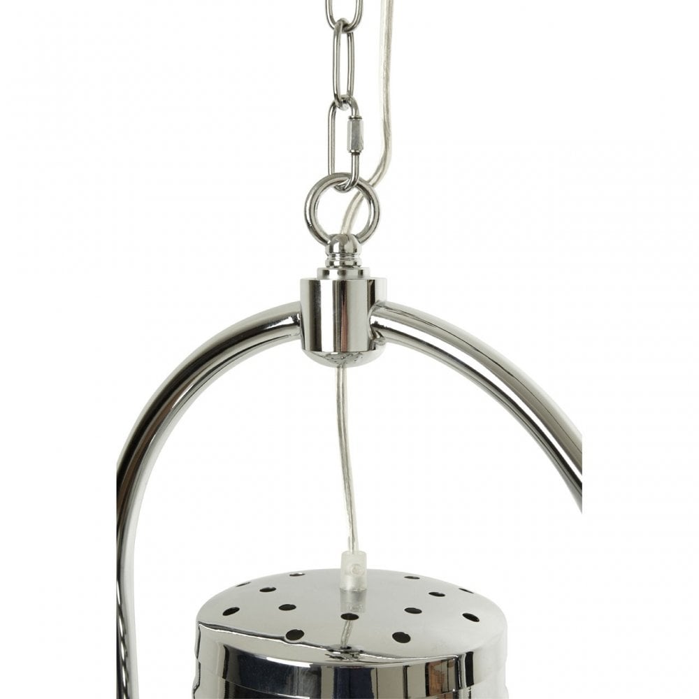 Sprocket Pendant Light, Metal, Black