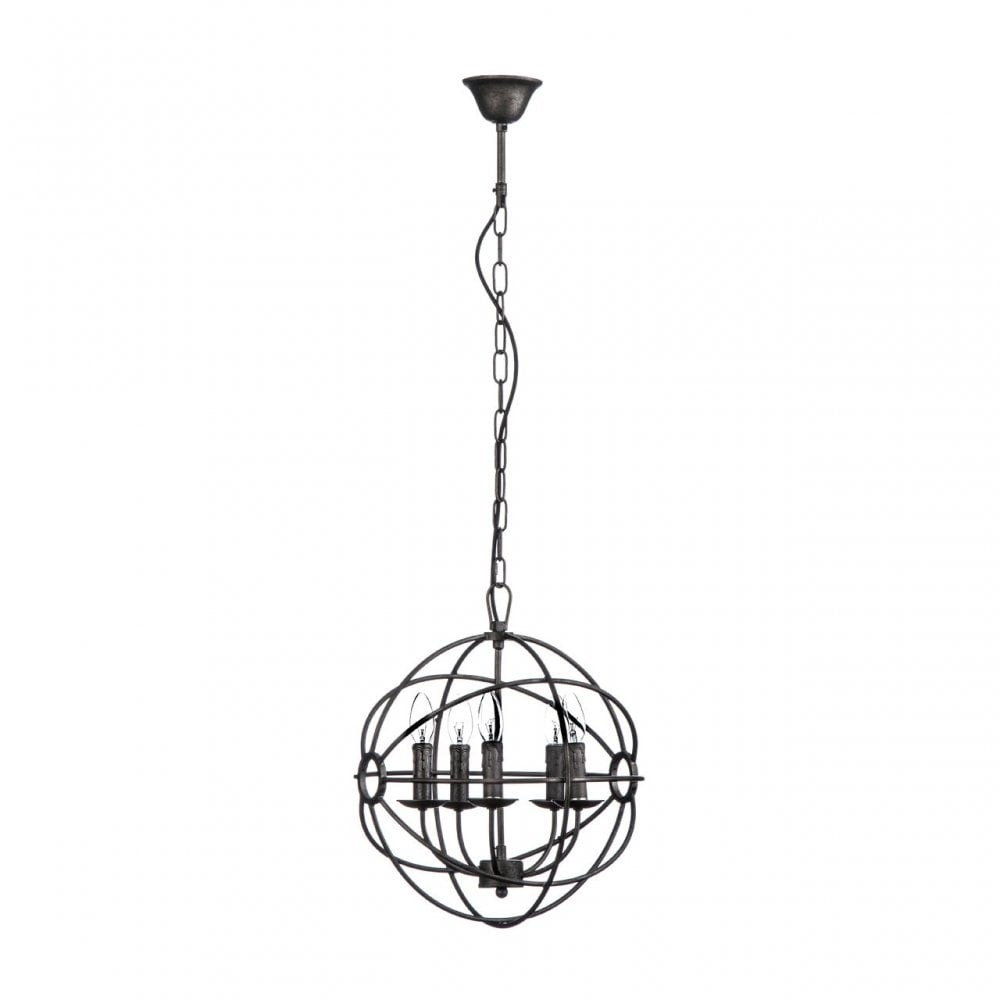 Orbital Pendant Light, Chromed Metal