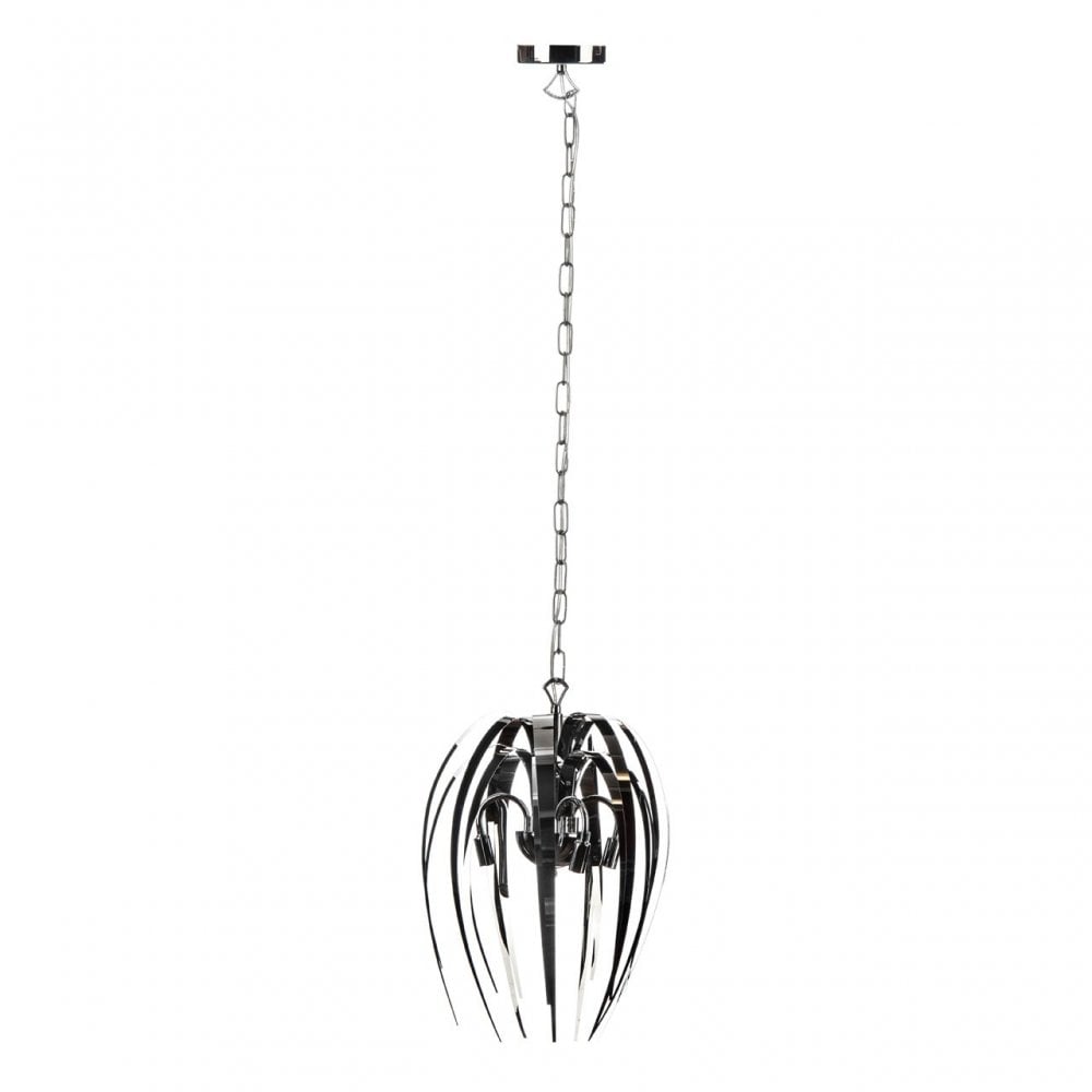 Mondo Pendant Light, Chrome, Silver