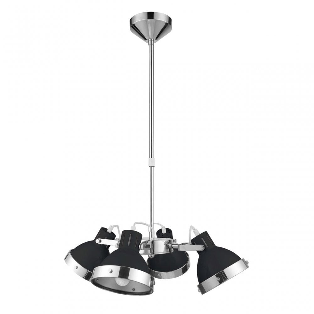 Pendant Light, Metal, Black
