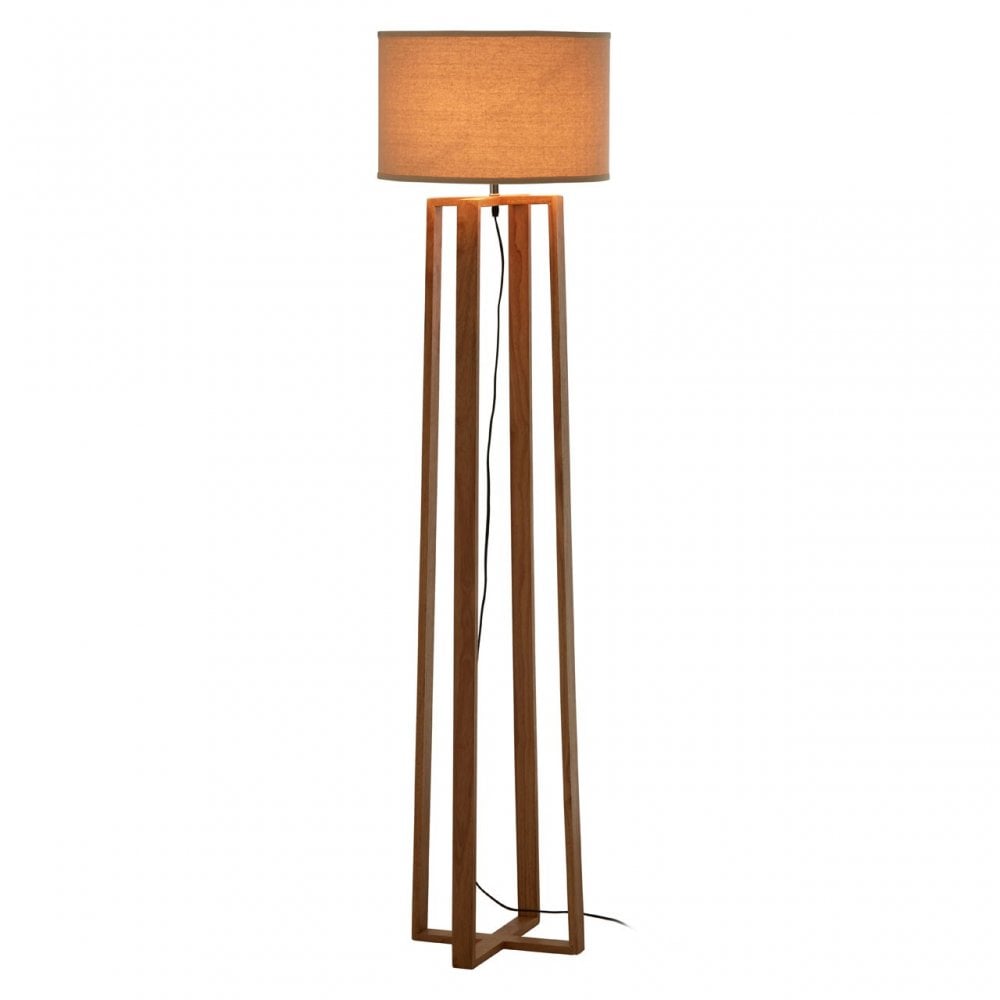 Lea Wooden Floor Lamp