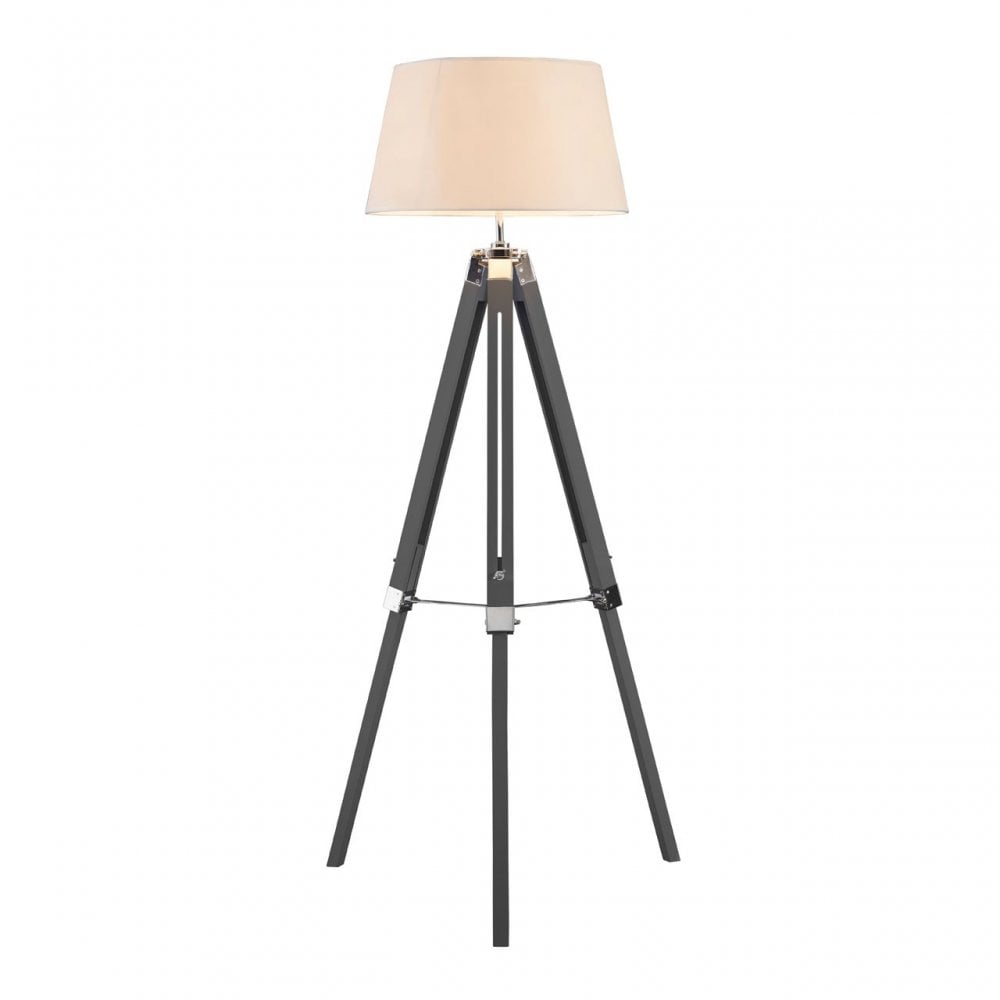 Grey Bailey Tripod Floor Lamp, Grey