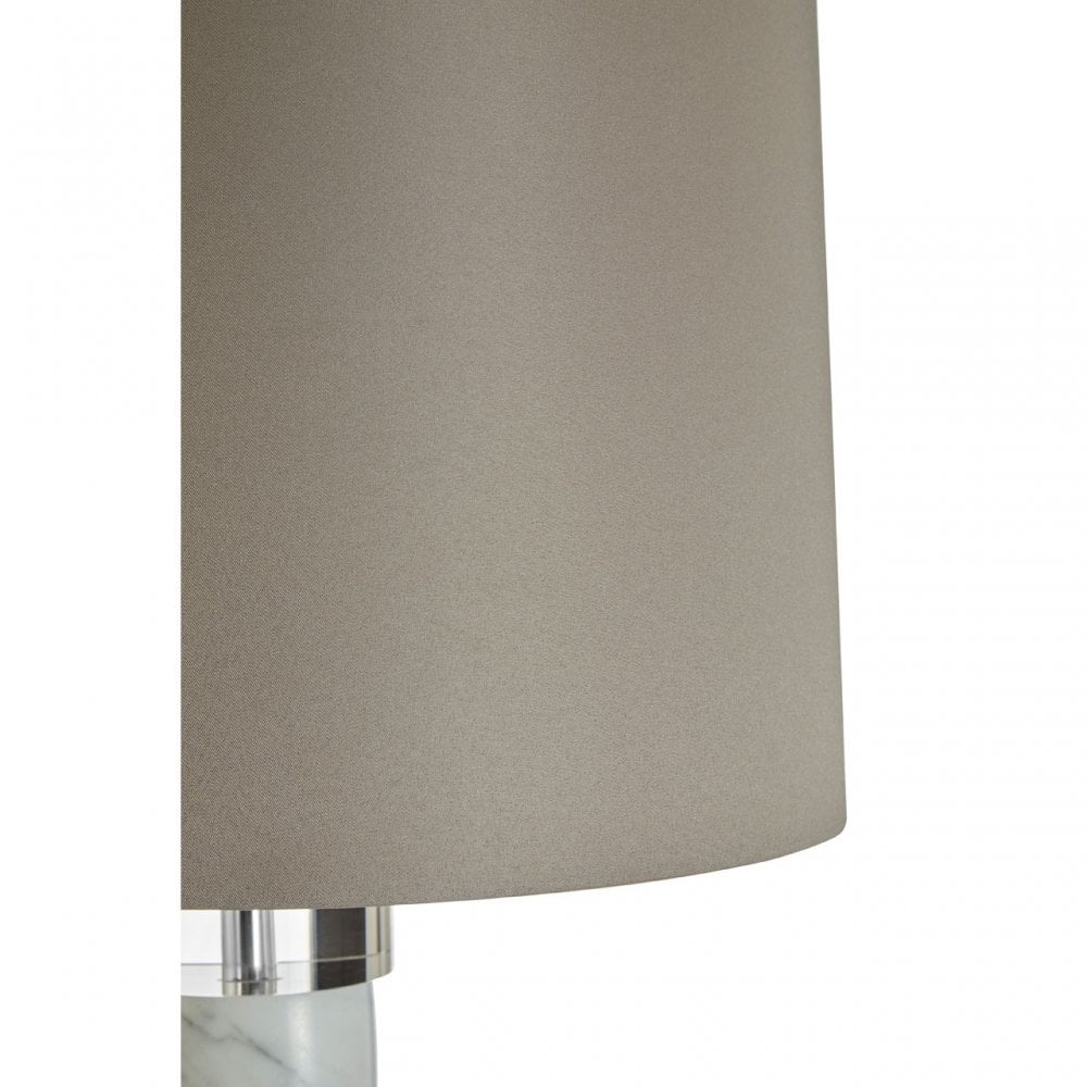 Ursina Table Lamp with EU Plug, Marble, Grey