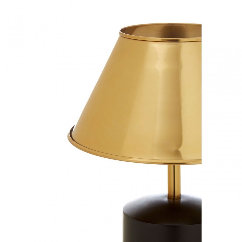 Melvin Empire Shade Table Lamp, Aluminium, Iron, Steel, Gold