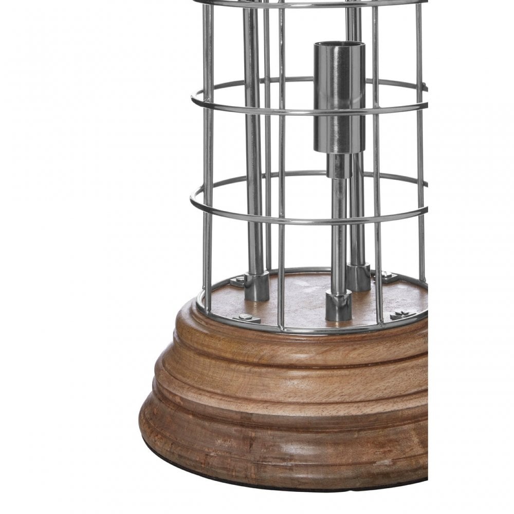 Marston Large Table Lamp, Steel, Wood