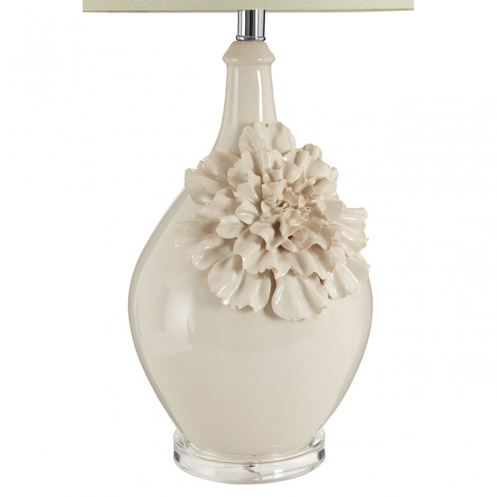 Padma Table Lamp, Ceramic, Linen