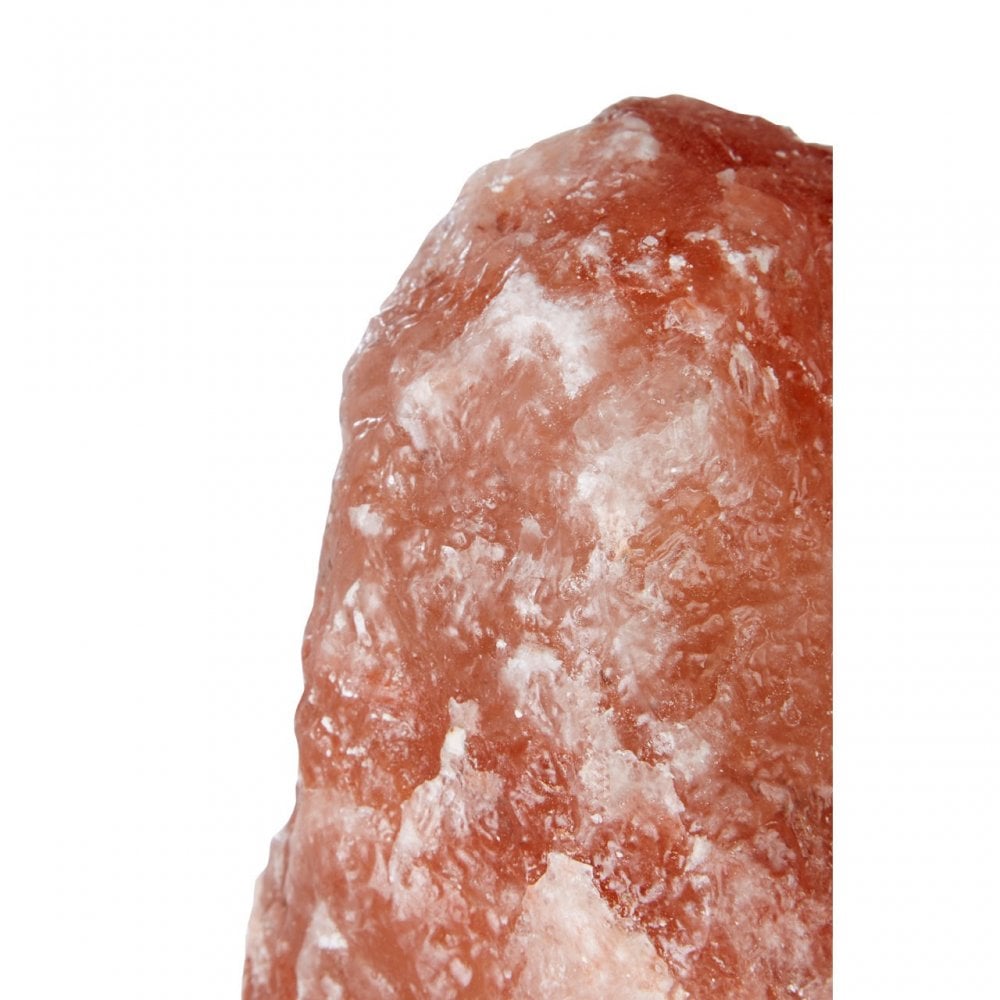 Natural Salt Lamp, Natural Salt, Wood, Orange