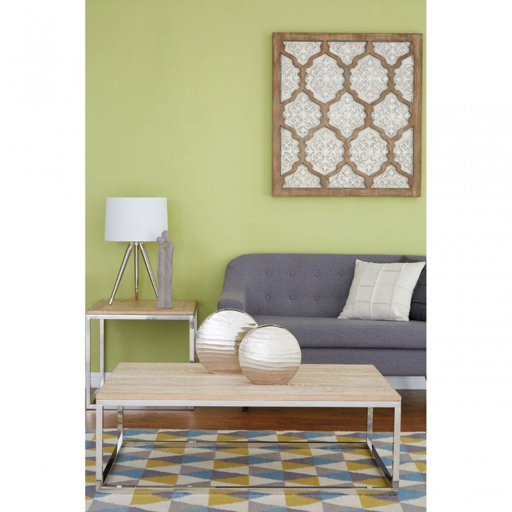 Unique Tripod Table Lamp, Iron, Linen, Cream