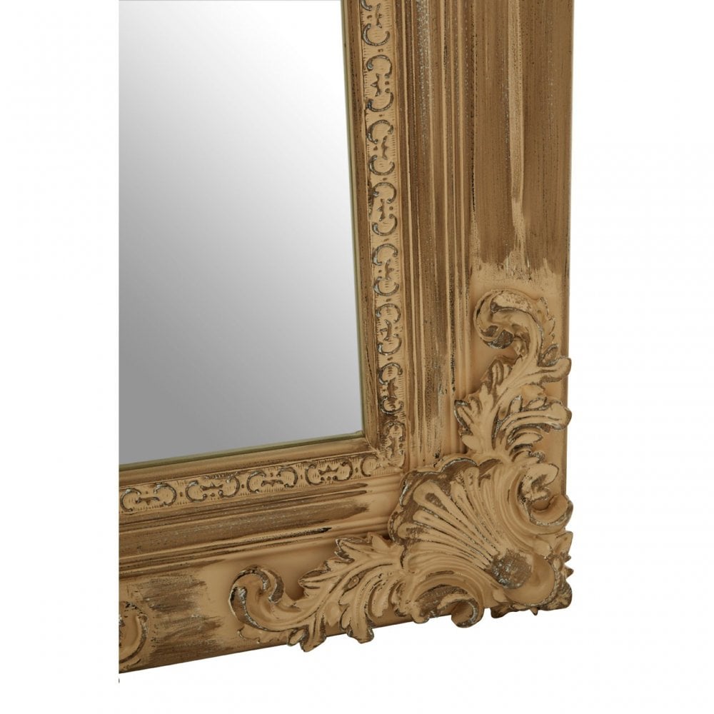 Chloe Wall Mirror, Wood, Mirrored Glass, Wood, Natural