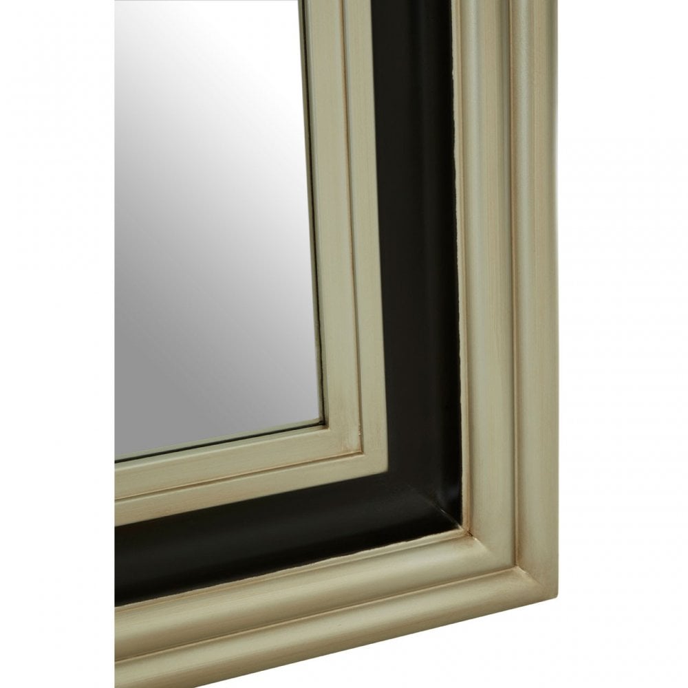 Camila Wall Mirror, Wood, Mirrored Glass, Wood, Silver