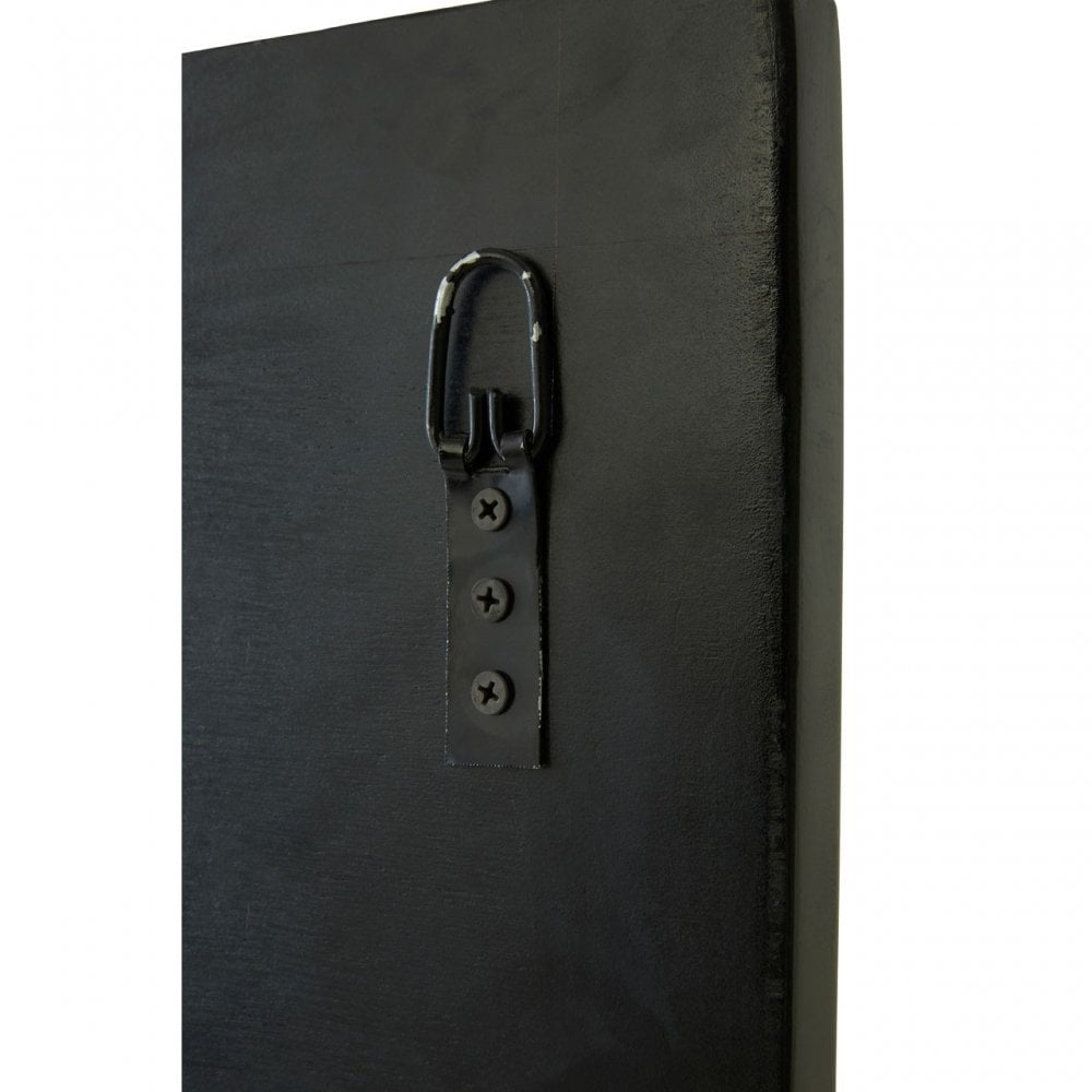 Rizzar Multi 3D Design Wall Mirror, Glass, Plywood, Black