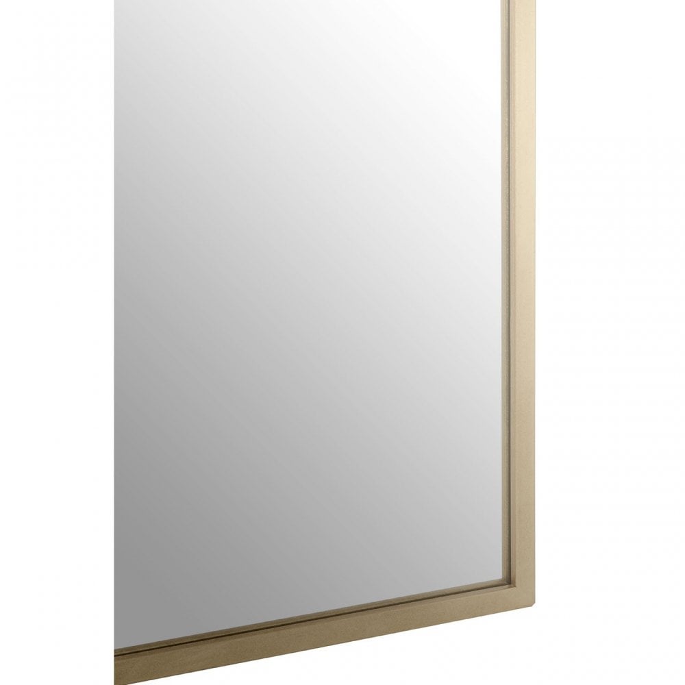 Farran Bird Top Wall Mirror, Glass, Iron, Champagne