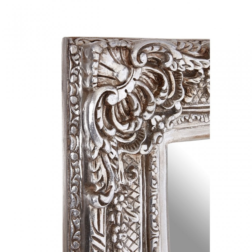 LaMon LaMon Marseille Champagne Wall Mirror, Fibreglass, Mirrored Glass, Silver