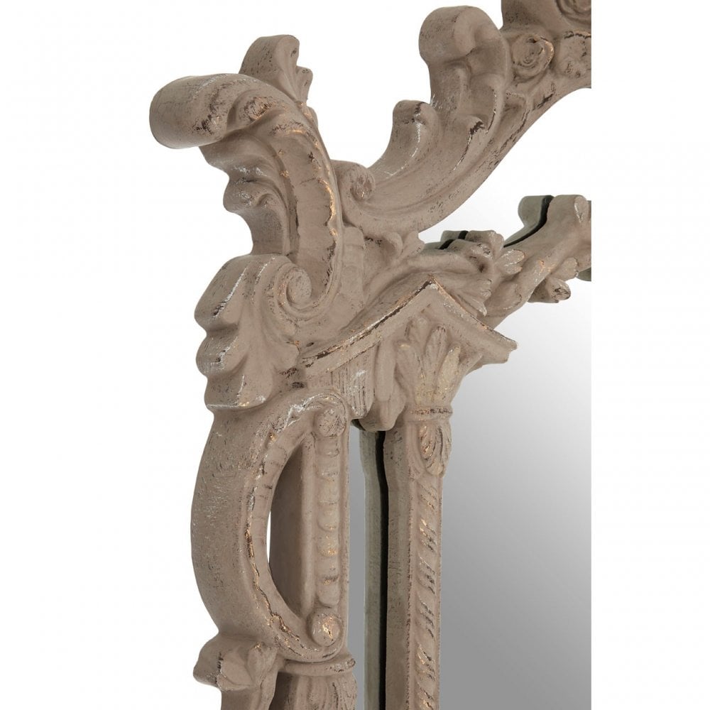 Vasari Wall Mirror, Mirrored Glass, Grey