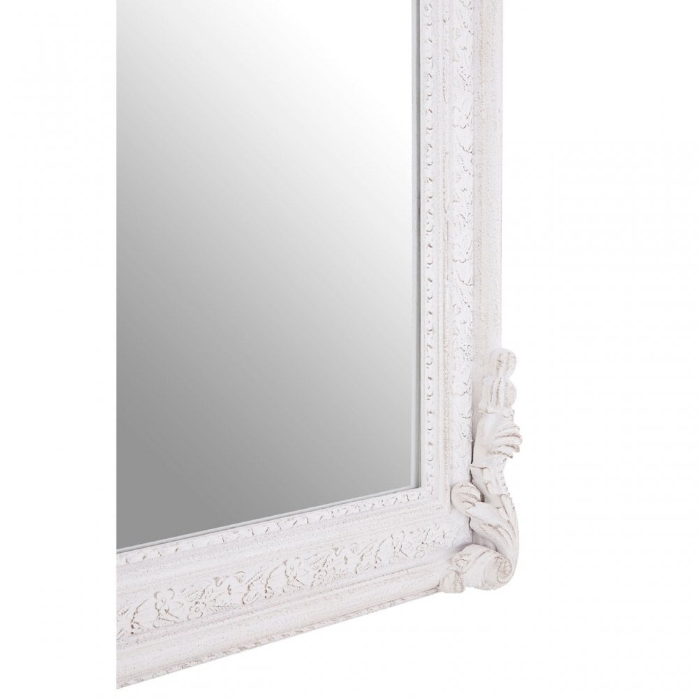 Gloria Stone Grey Wall Mirror, Mirrored Glass, Wood, Grey