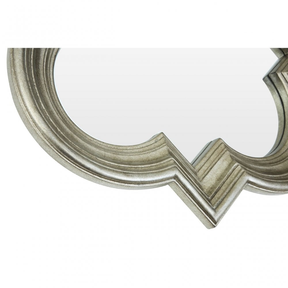 Simi Wall Mirror, Mirrored Glass, Silver