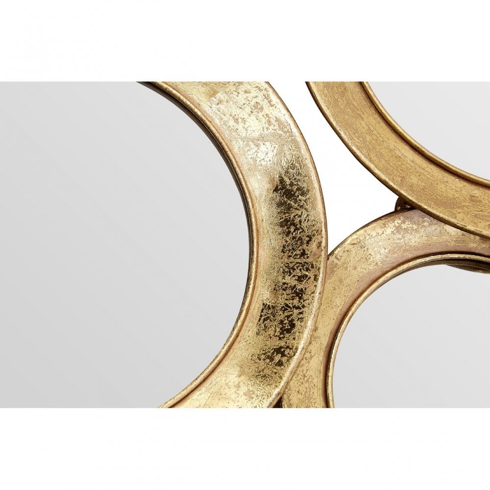 Marcia Multi Circle Wall Mirror, Glass, Gold