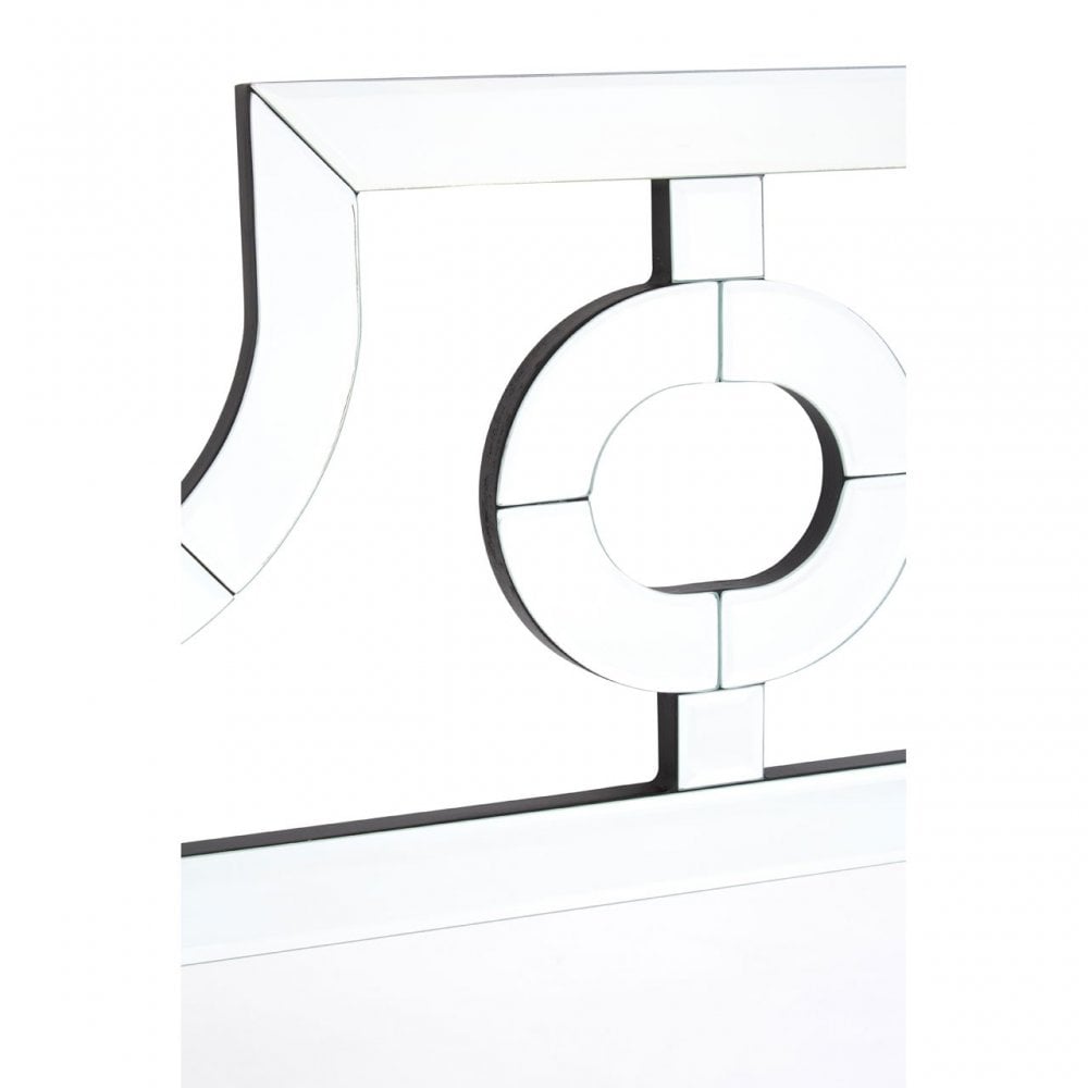 Wall Mirror, Wood, Mirrored Glass, Silver