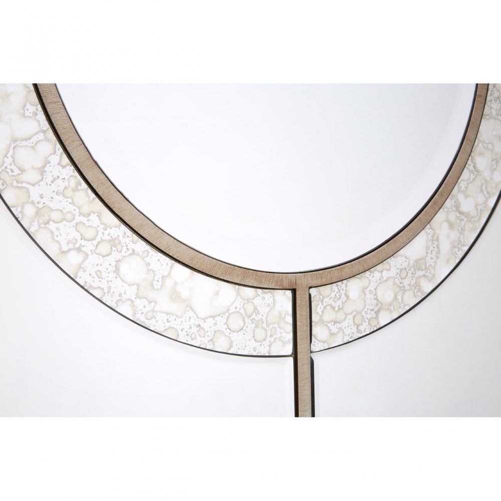 Tuskin Wall Mirror, Wood, Mirrored Glass, Wood