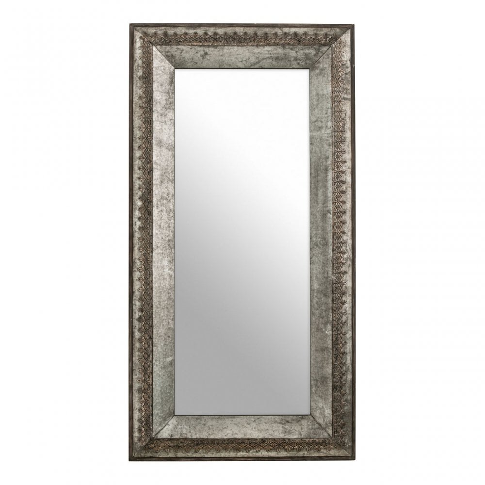 Elementary Wall Mirror, Wood, Mirrored Glass, Grey