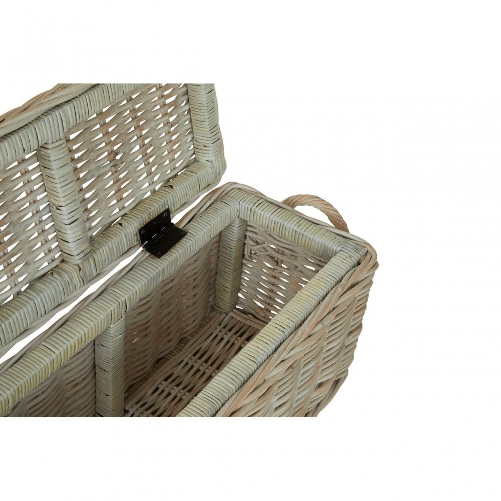 Ratallio Storage Boxes, Kubu Rattan, White