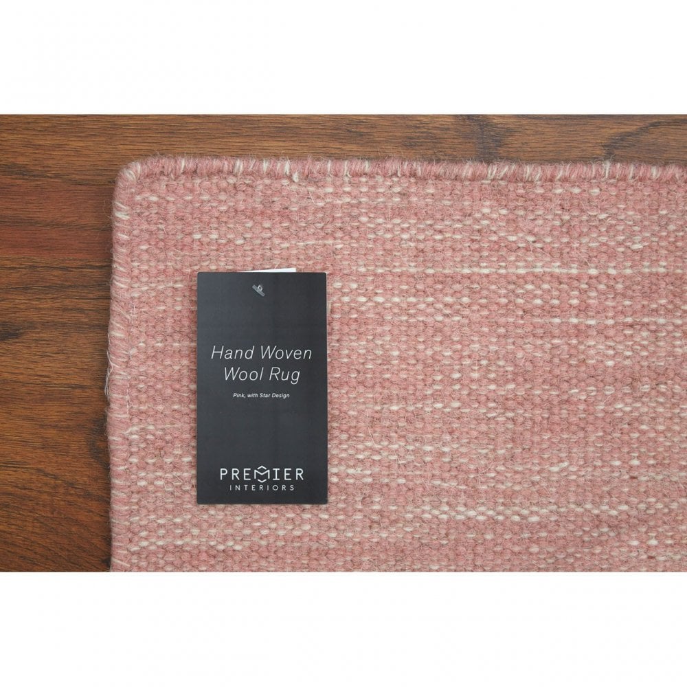 Star Rug, Cotton / Wool 20 / 80, Pink