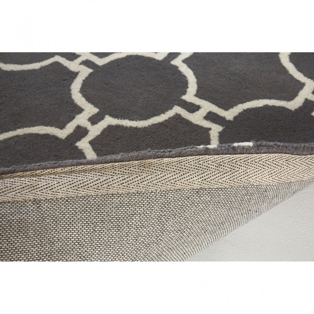 Tuskin Rug, Cotton / Wool 20 / 80, Grey