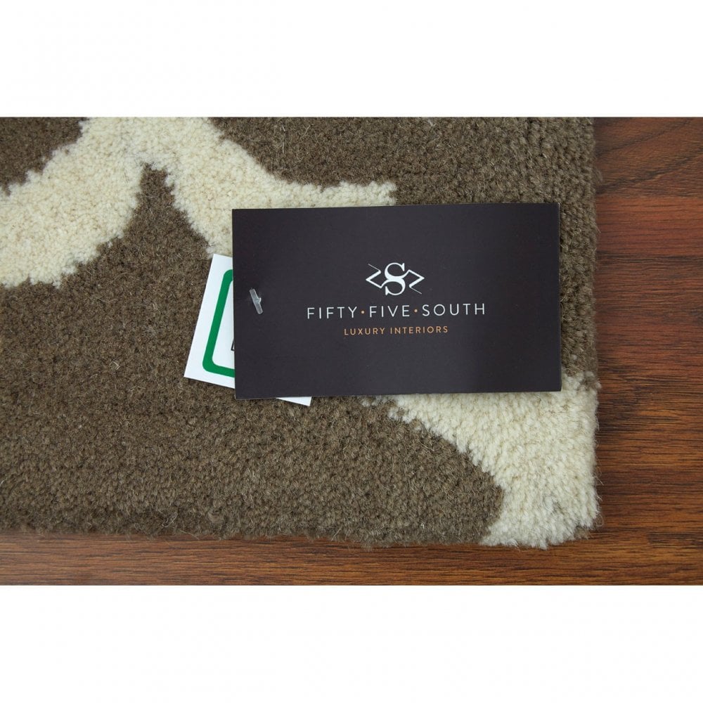 Townhouse Rug, Cotton / Wool 20 / 80, Brown
