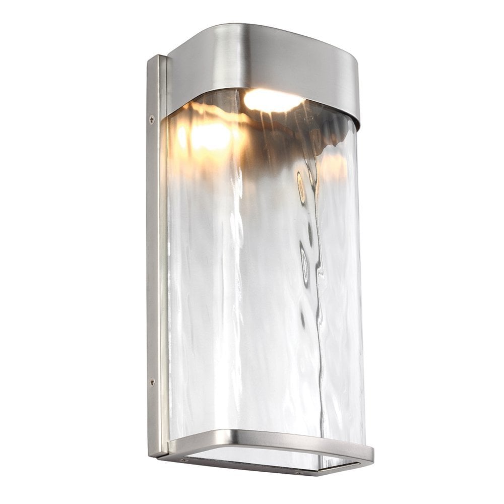 Bennie Painted Brushed Steel Large LED Outdoor Wall Light