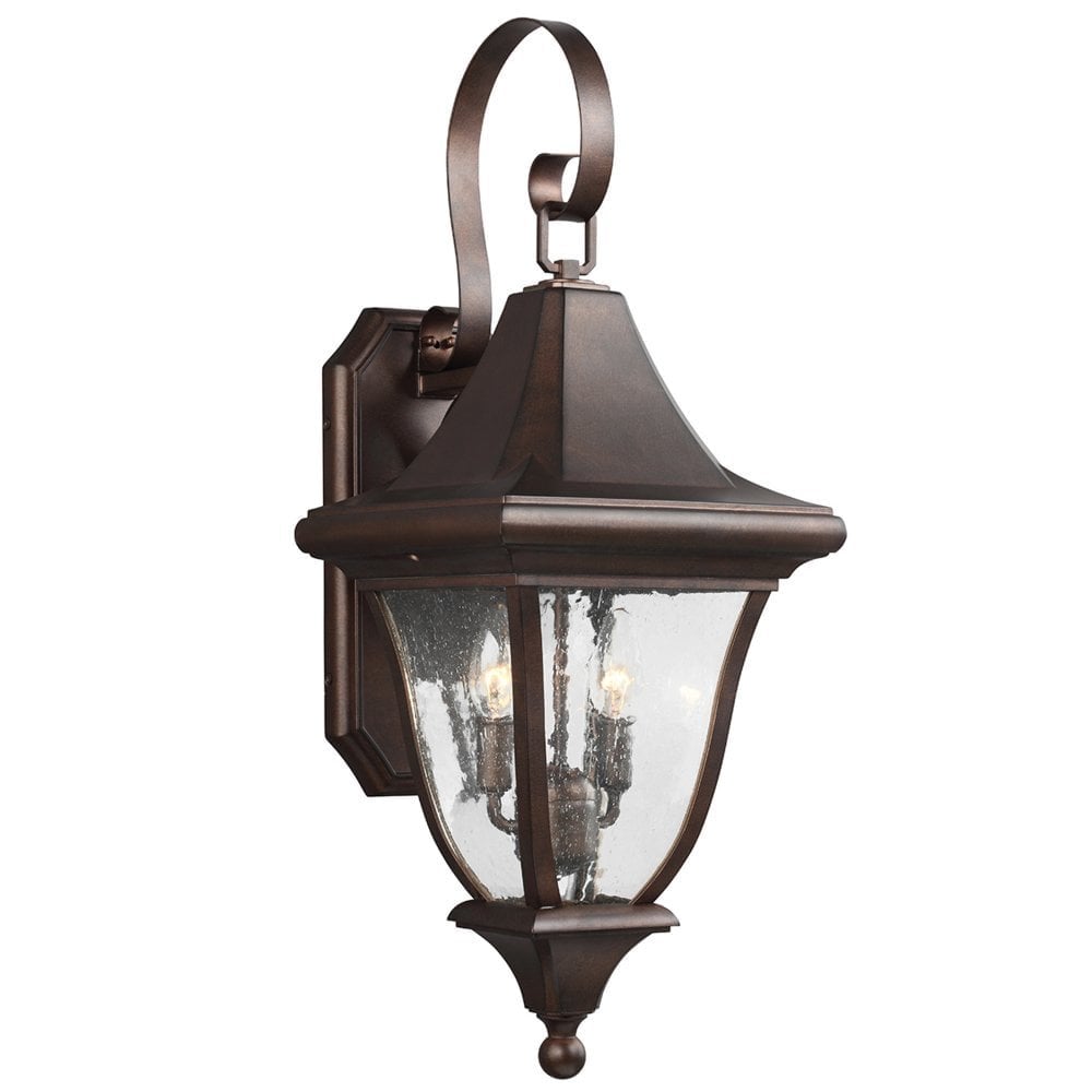 Oakmont Elegant Outdoor Wall Lantern - Patina Bronze