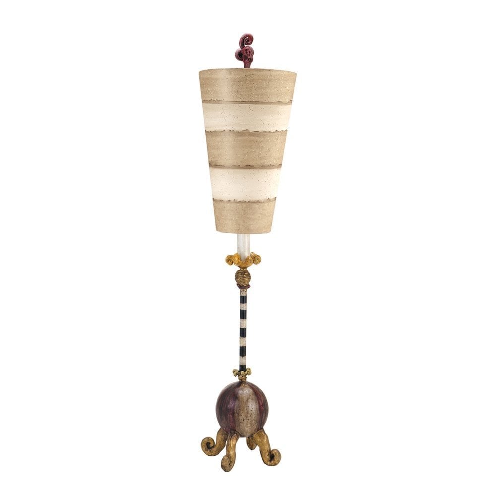 Le Cirque Sculptural Table Lamp with Beige Shade