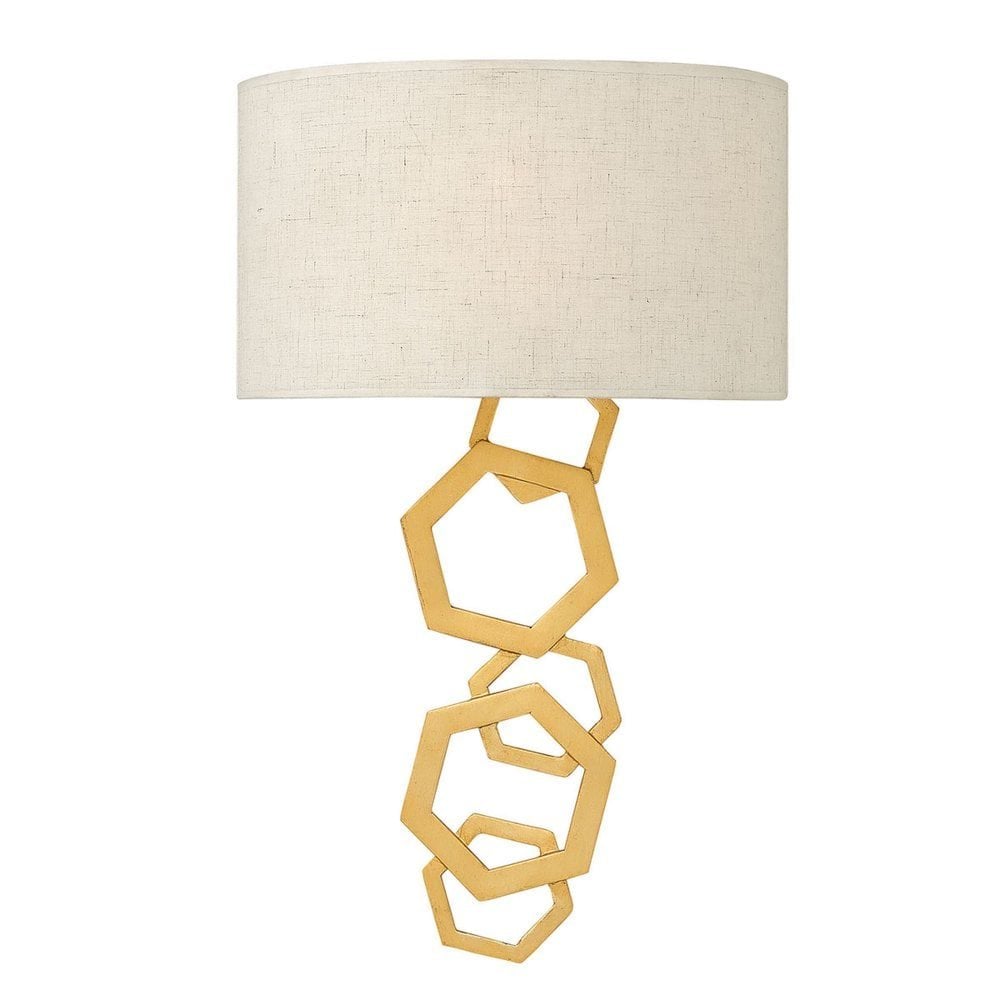 Moxie Dual Hexagon Wall Fixture - Sunset Gold