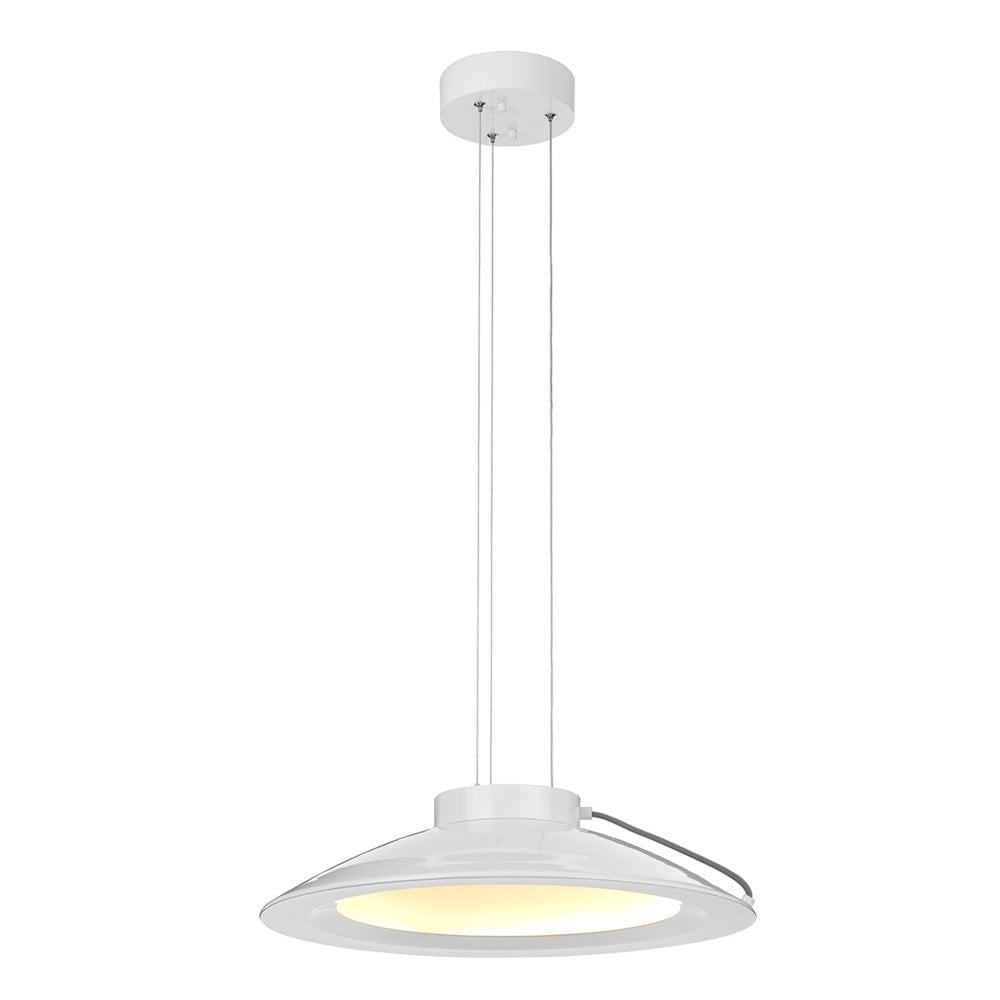 Europa White LED Pendant Light Fixture
