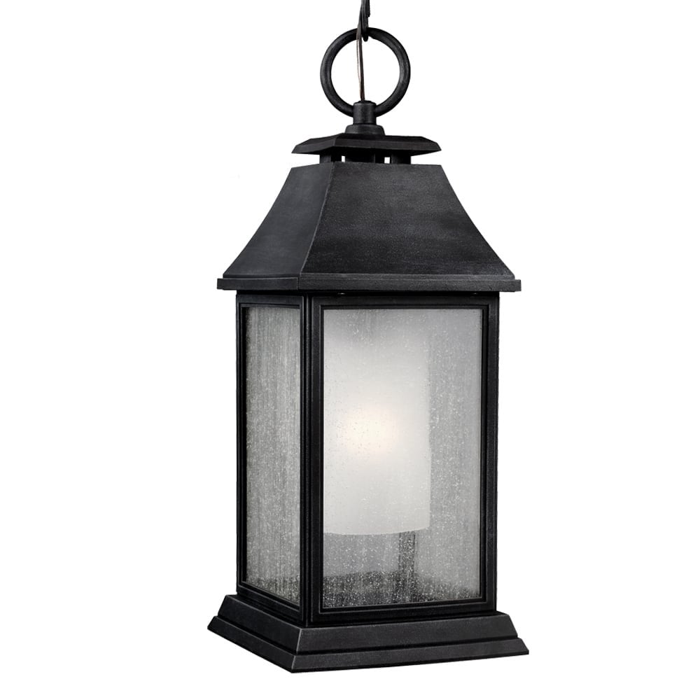 Shepherd Chain Lantern in Vintage Dark Zinc Finish
