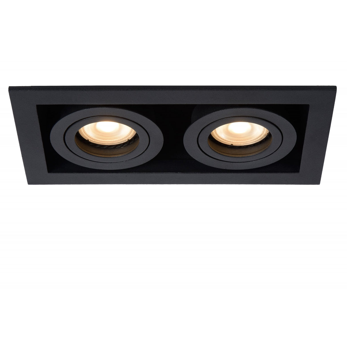 Sleek Black Aluminum Recessed Square Spotlight