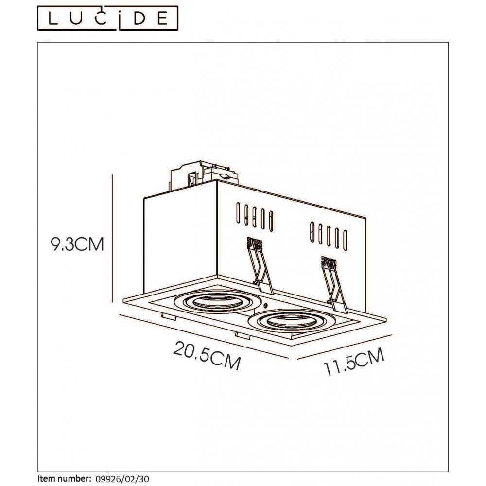 Sleek Black Aluminum Recessed Square Spotlight