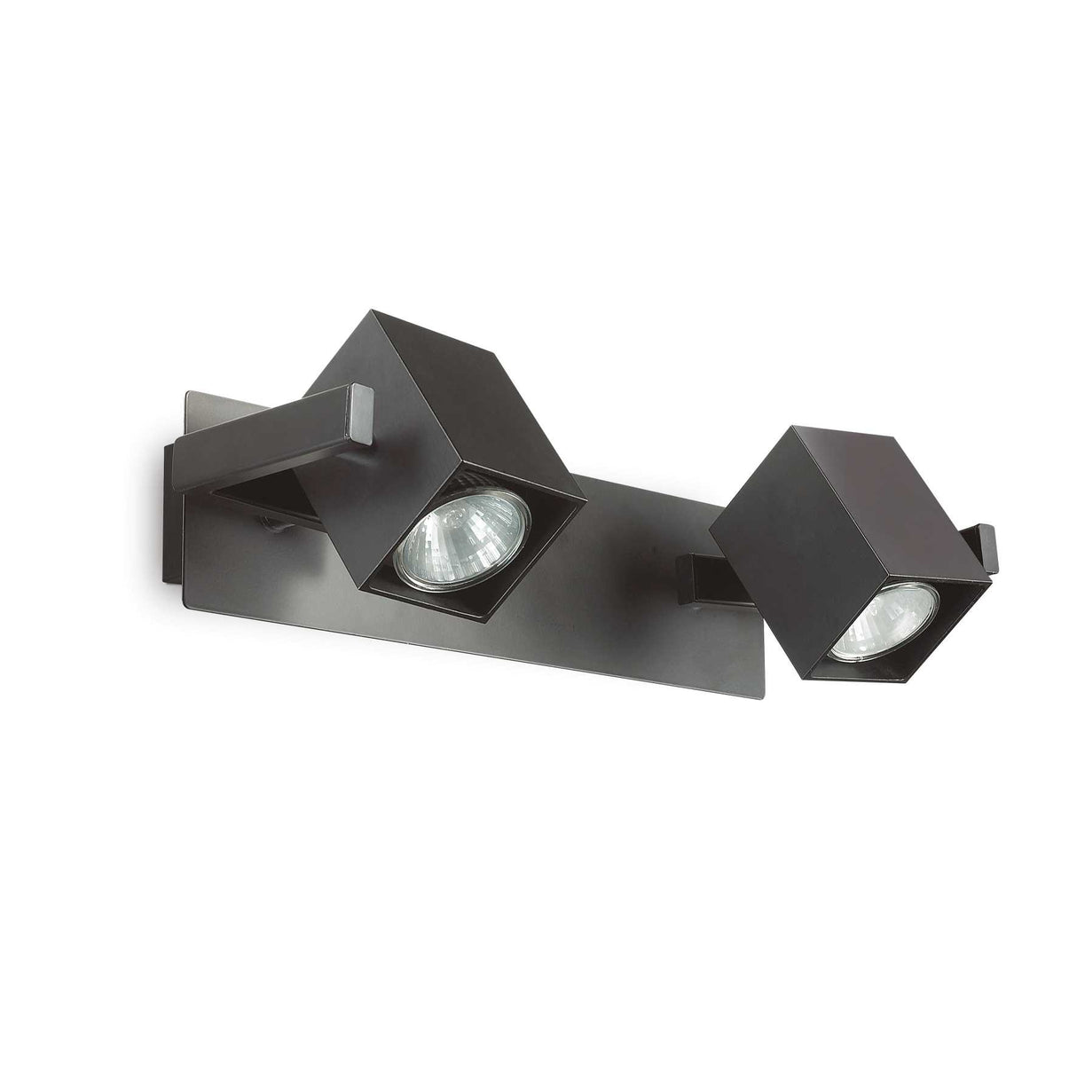 Black Dual-Bulb Mouse Wall Sconce