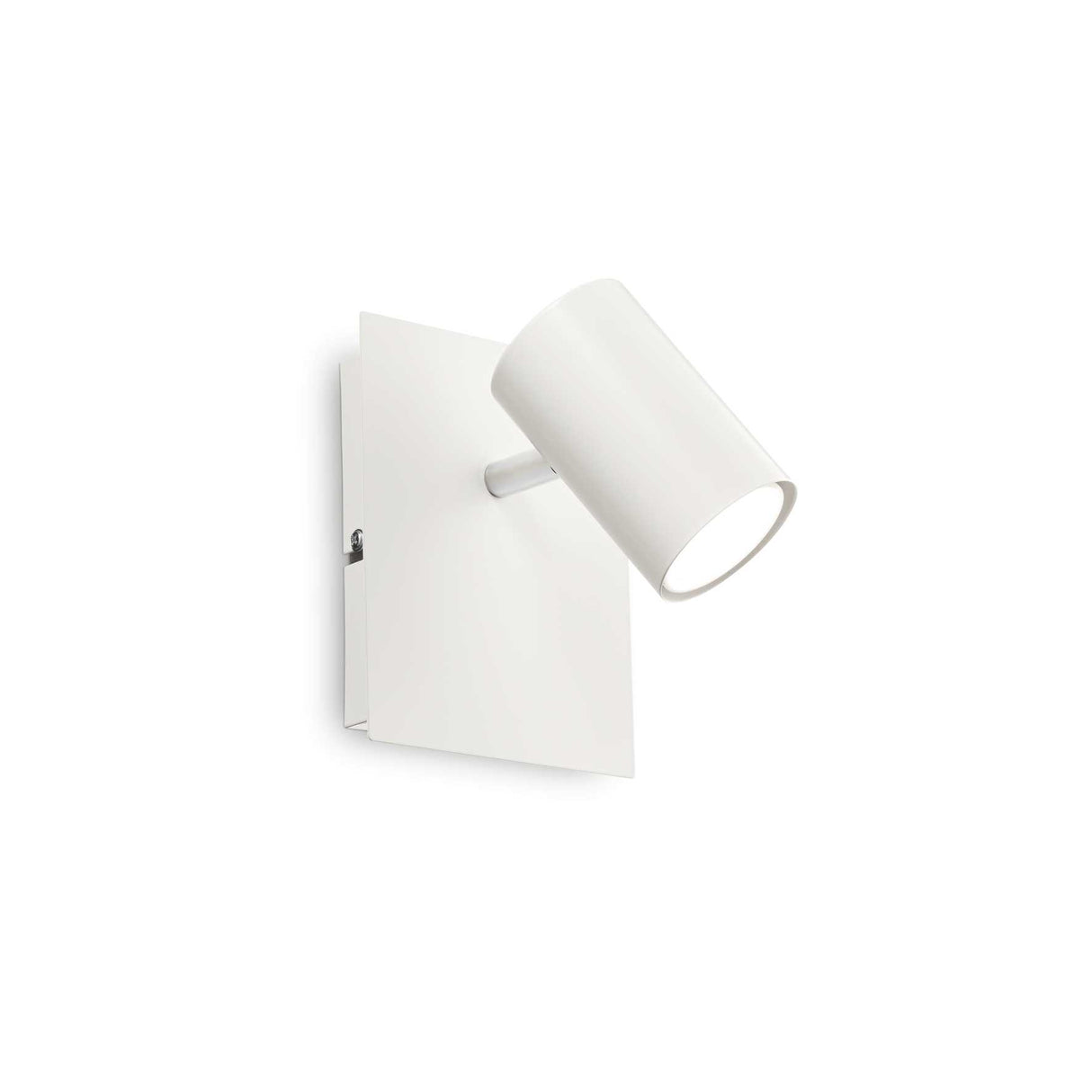 Sleek White Single-Bulb Wall Light Fixture
