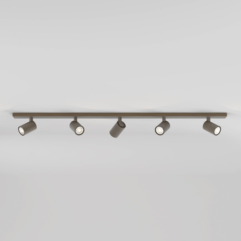 Bronze Ascoli Five-Bar Adjustable Ceiling Spotlight